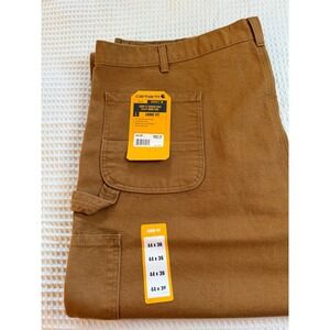 Carhartt‎ Utility Work Pants Mens 44x36 Brown Loose Fit Washed Duck